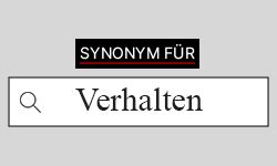 verhalten synonyme